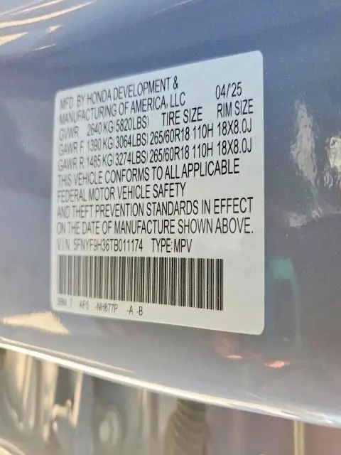 2026 HONDA PASSPORT   