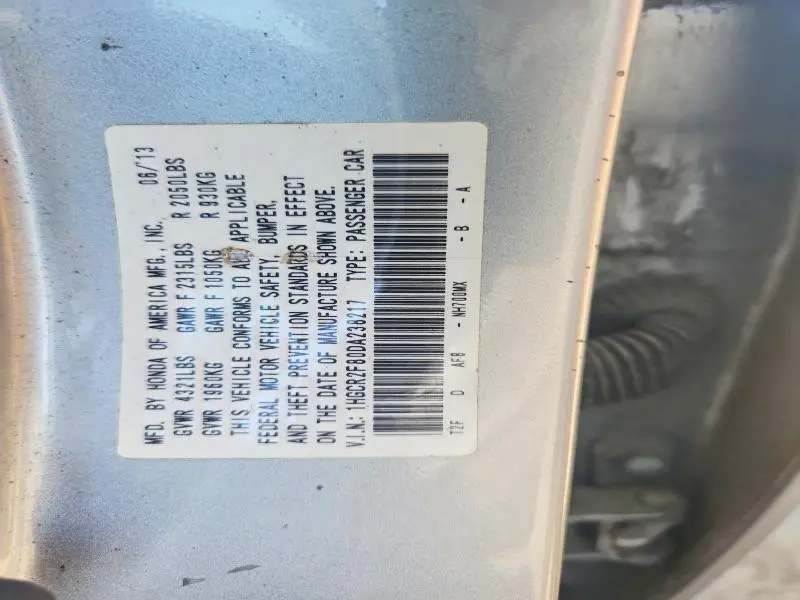 2013 HONDA ACCORD EXL  