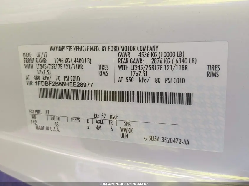 2017 FORD F-250 XL/XLT