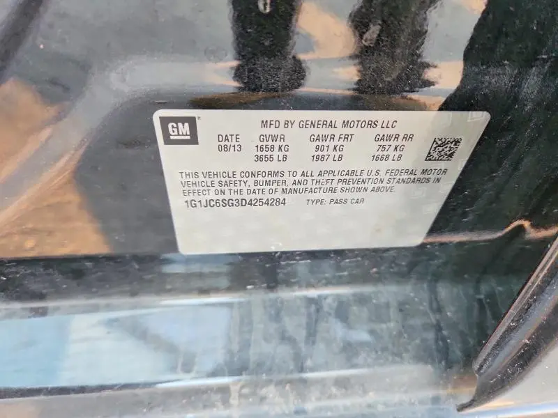 2013 CHEVROLET SONIC LT  