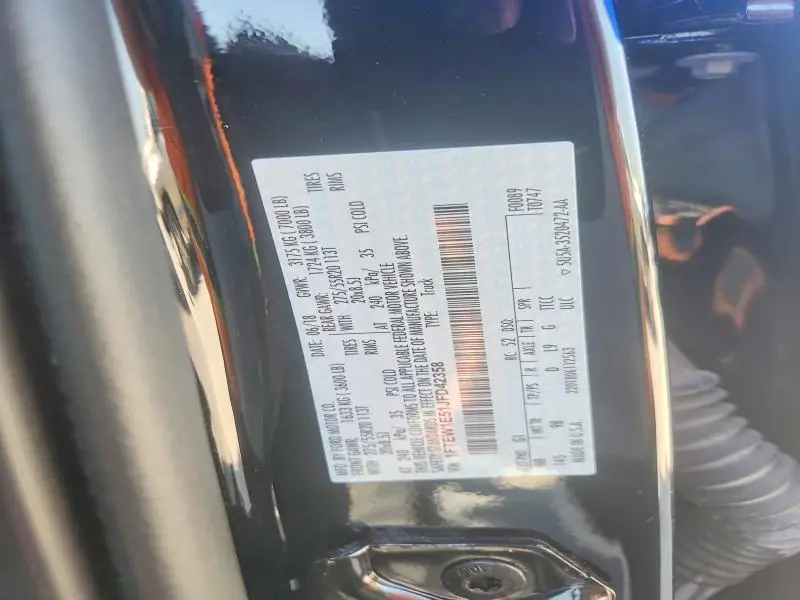 2018 FORD F150 SUPERCREW  