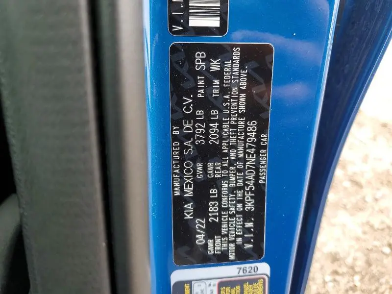 2022 KIA FORTE GT LINE  