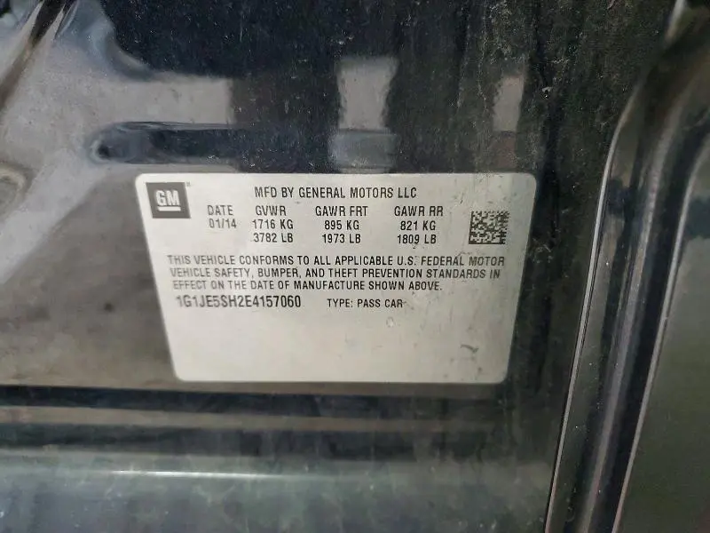 2014 CHEVROLET SONIC LTZ  