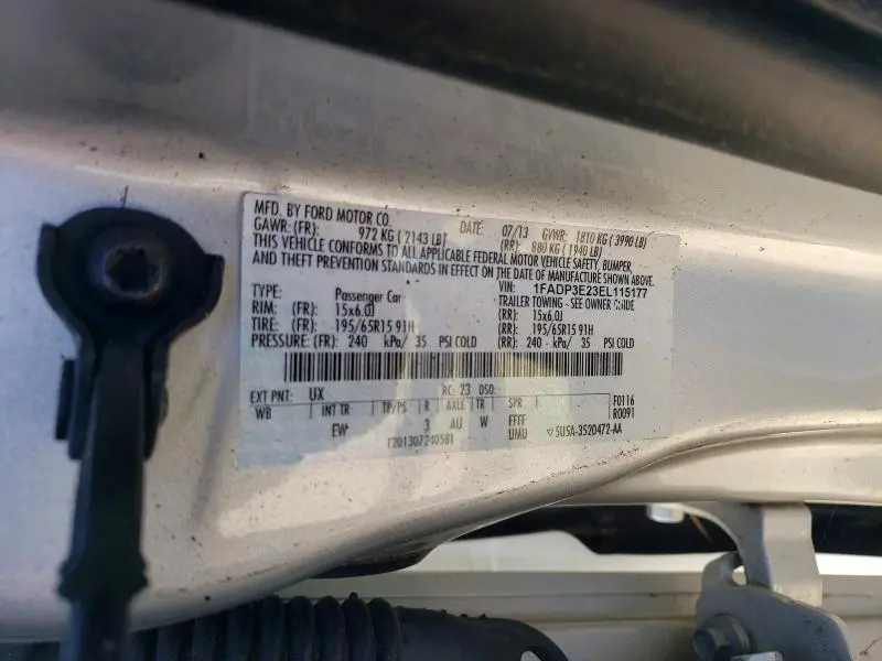 2014 FORD FOCUS S  