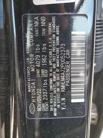 2023 HYUNDAI ELANTRA BLUE