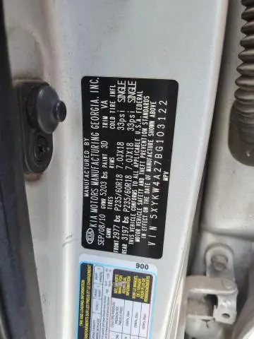 2011 KIA SORENTO SX  