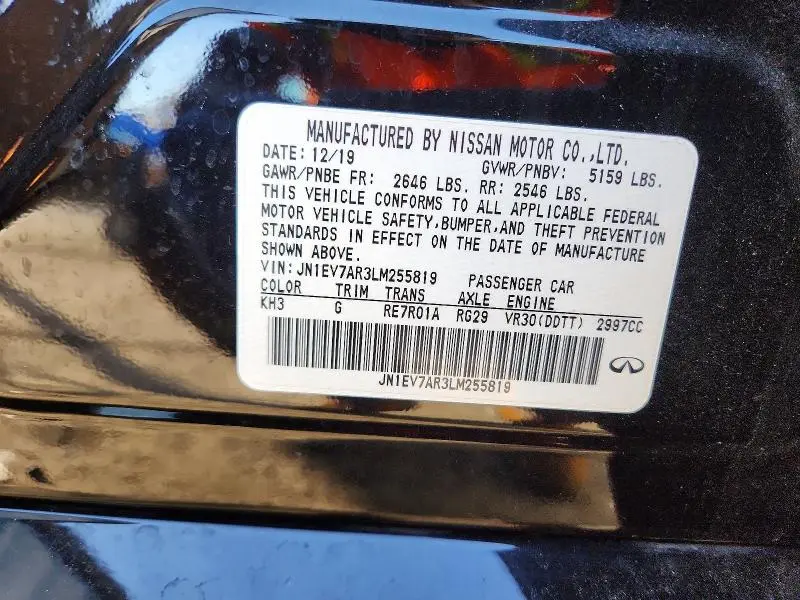 2020 INFINITI Q50 3.0T LUXE  