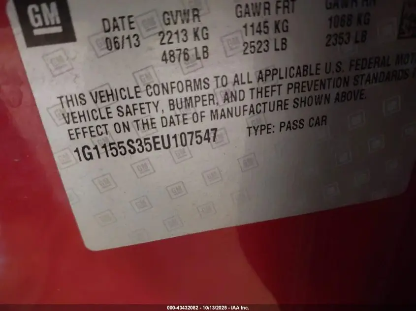 2014 CHEVROLET IMPALA 2LZ