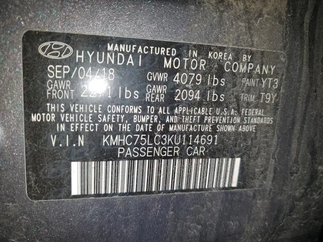 2019 HYUNDAI IONIQ SEL  
