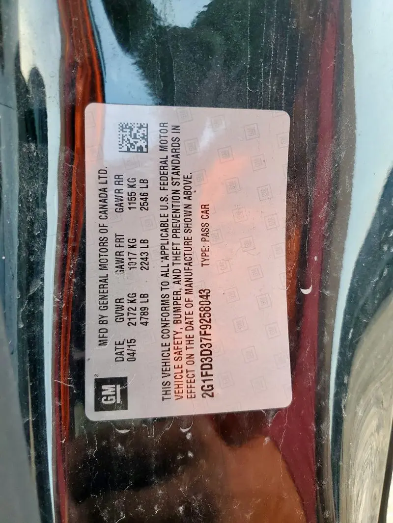 2015 CHEVROLET CAMARO LT  