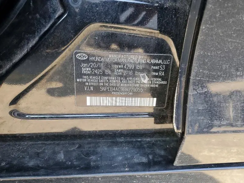 2011 HYUNDAI SONATA GLS  