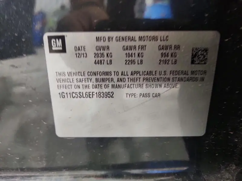 2014 CHEVROLET MALIBU 1LT  