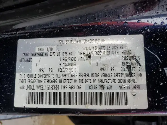 2020 MAZDA 6 TOURING  