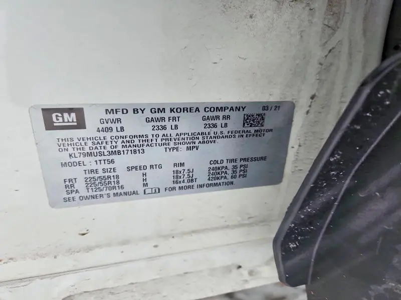 2021 CHEVROLET TRAILBLAZER RS  