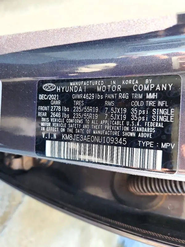 2022 HYUNDAI TUCSON LIMITED  
