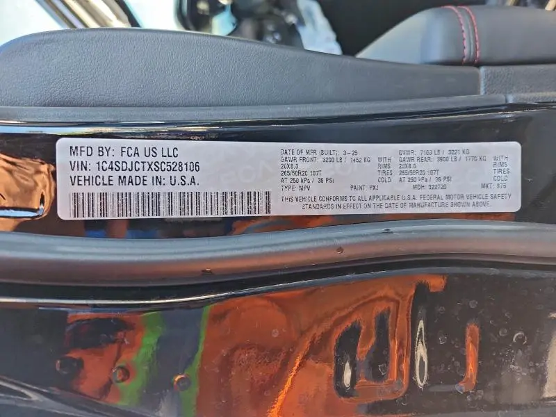 2025 DODGE DURANGO R  