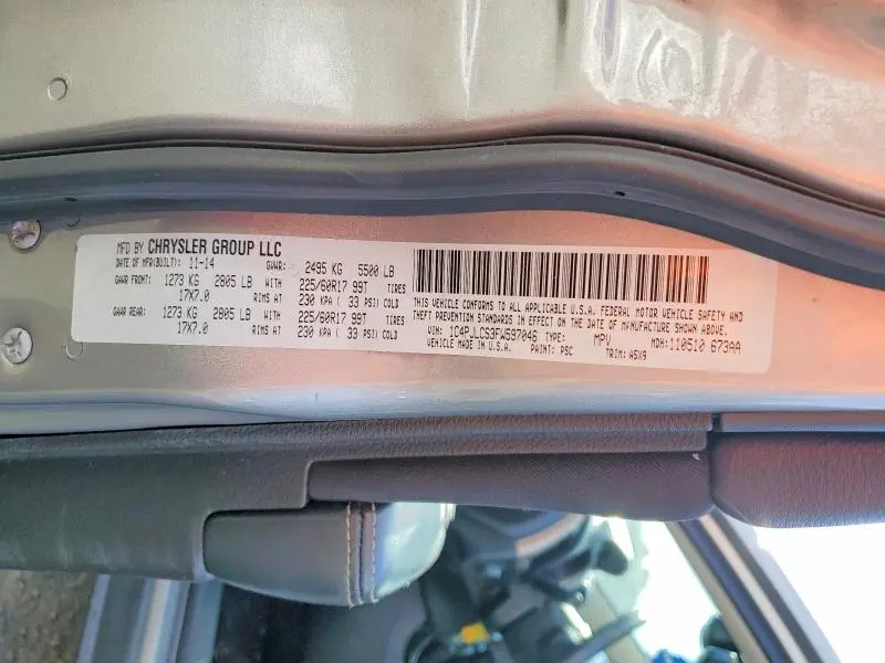 2015 JEEP CHEROKEE LATITUDE  