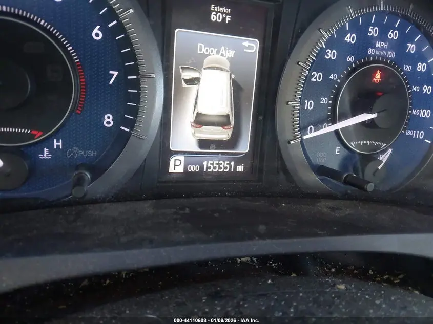 2016 TOYOTA SIENNA XLE 8 PASSENGER