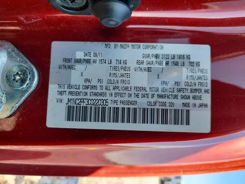 2012 MAZDA MX-5 MIATA   