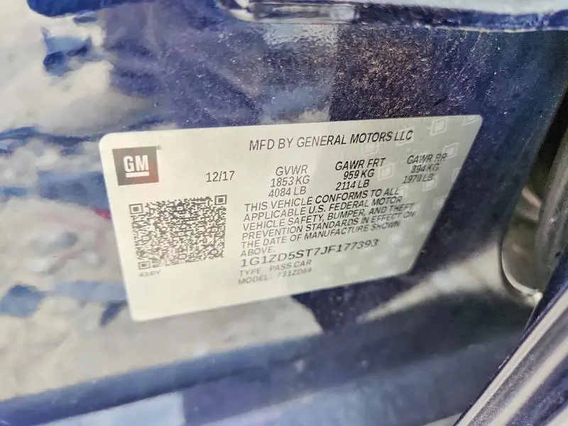 2018 CHEVROLET MALIBU LT  