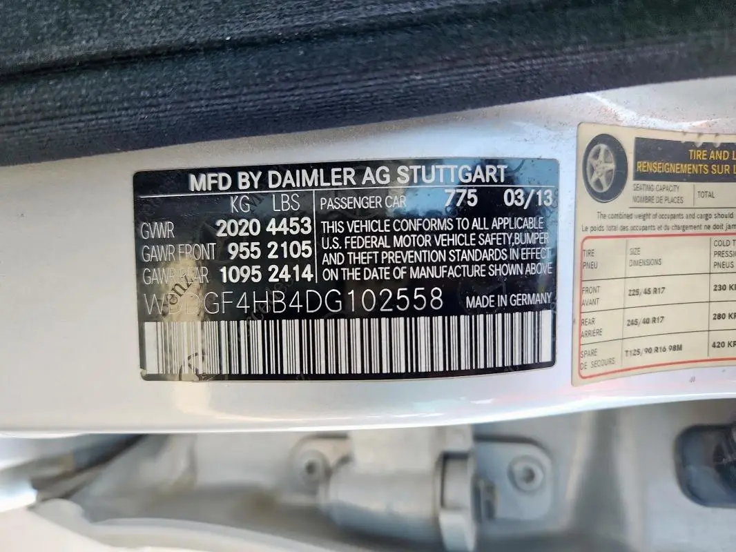 2013 MERCEDES-BENZ C 250  