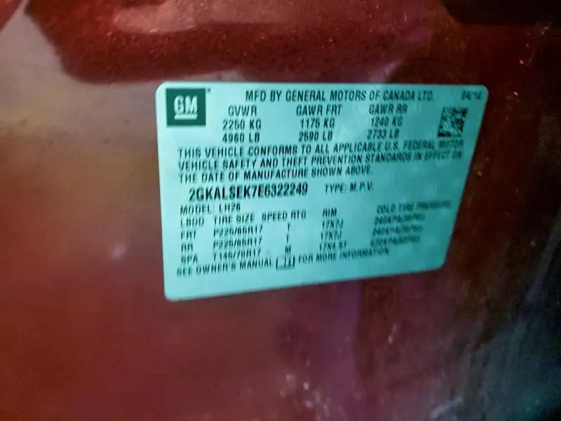 2014 GMC TERRAIN SLT  