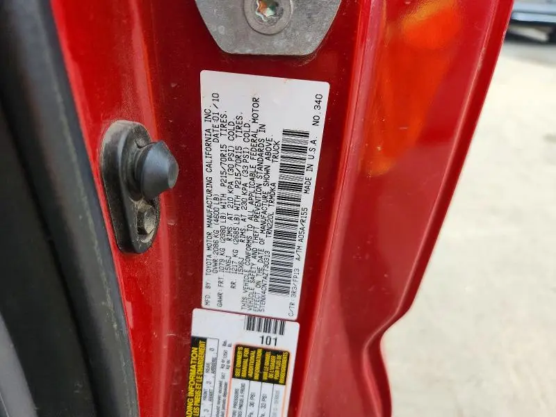 2010 TOYOTA TACOMA BASE  