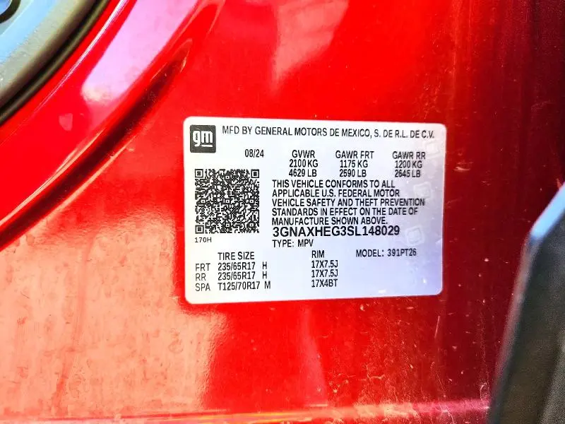 2025 CHEVROLET EQUINOX LT  