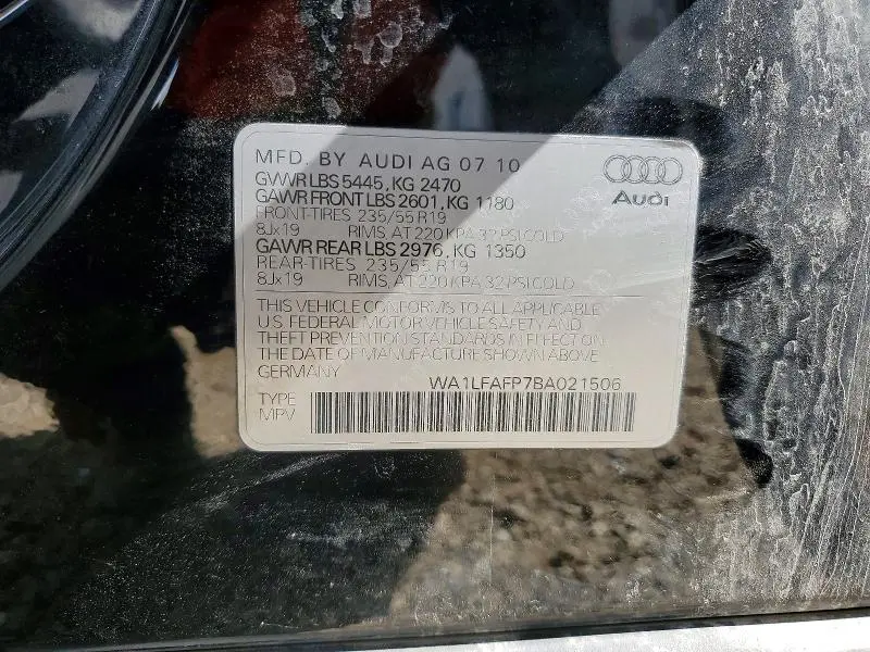 2011 AUDI Q5 PREMIUM PLUS  