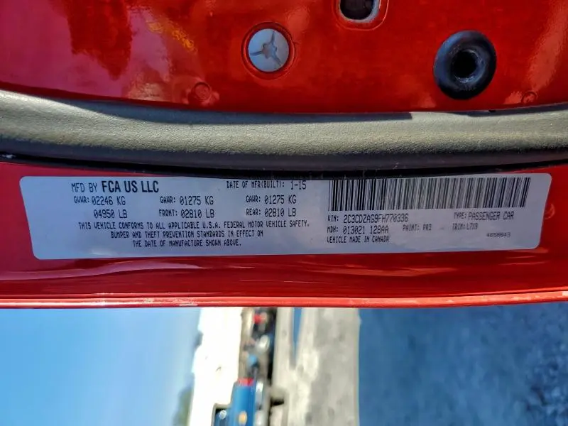 2015 DODGE CHALLENGER SXT  