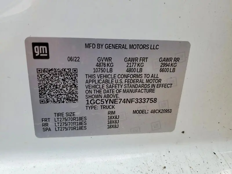 2022 CHEVROLET SILVERADO K2500 HEAVY DUTY LT  