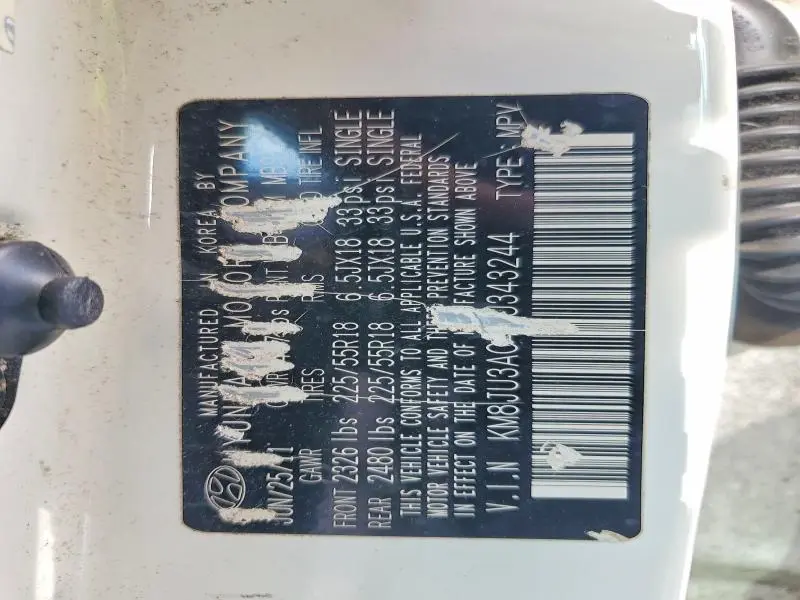 2012 HYUNDAI TUCSON LIMITED  