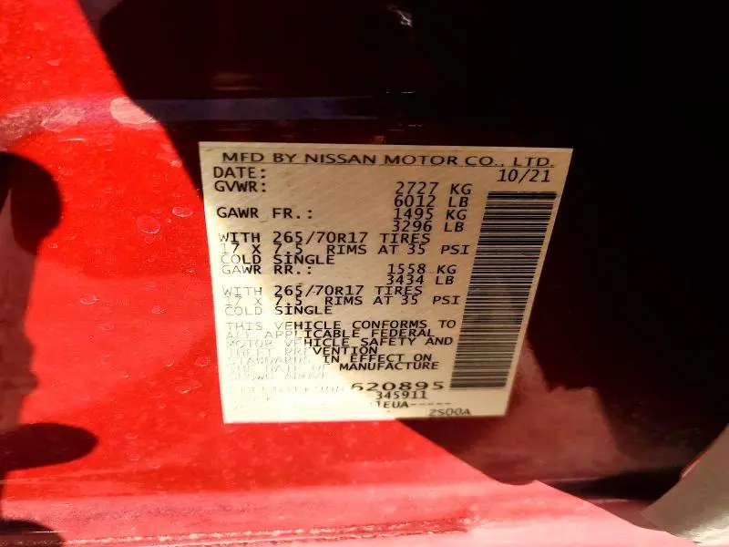 2022 NISSAN FRONTIER PRO-4X  