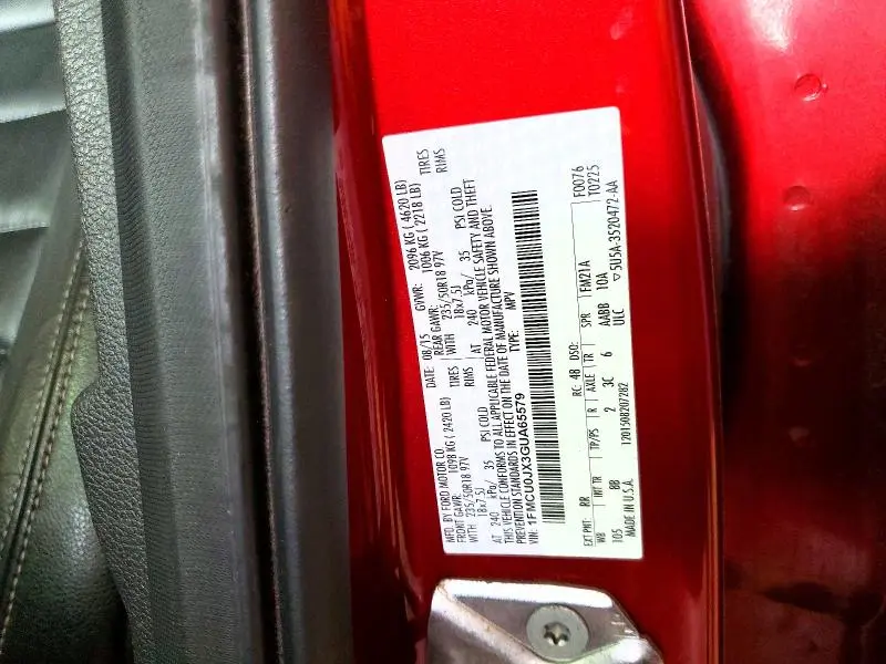 2016 FORD ESCAPE TITANIUM  
