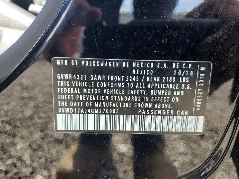 2016 VOLKSWAGEN JETTA SPORT  