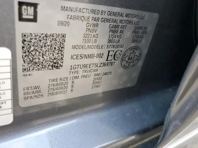 2020 GMC SIERRA K1500 AT4  
