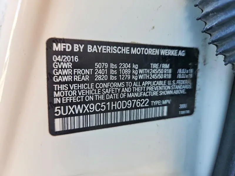 2017 BMW X3 XDRIVE28I  