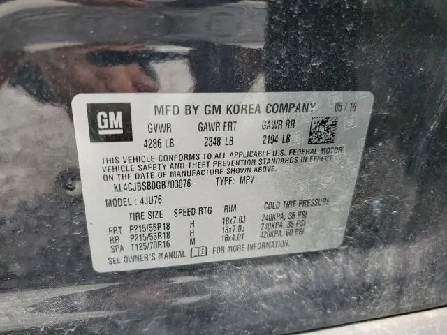 2016 BUICK ENCORE CONVENIENCE  