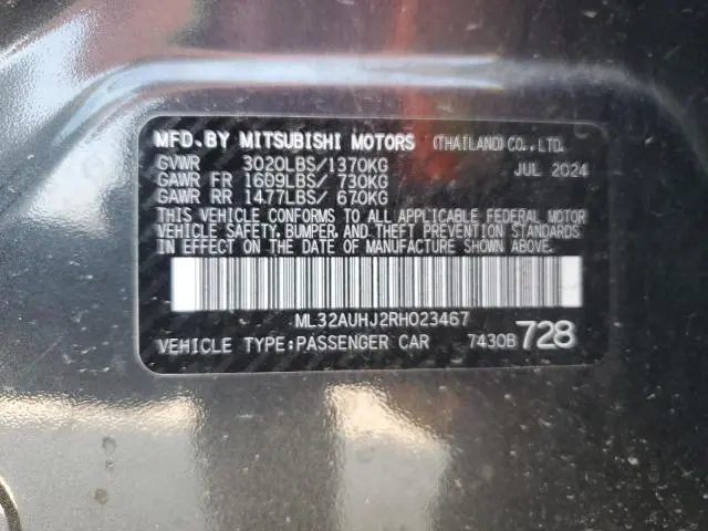 2024 MITSUBISHI MIRAGE ES