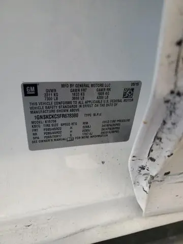 2015 CHEVROLET TAHOE K1500 LTZ  