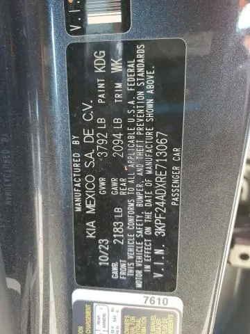 2024 KIA FORTE LX  