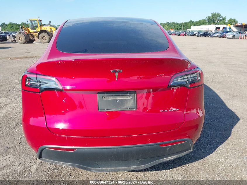 2021 TESLA MODEL Y LONG RANGE DUAL MOTOR ALL-WHEEL DRIVE