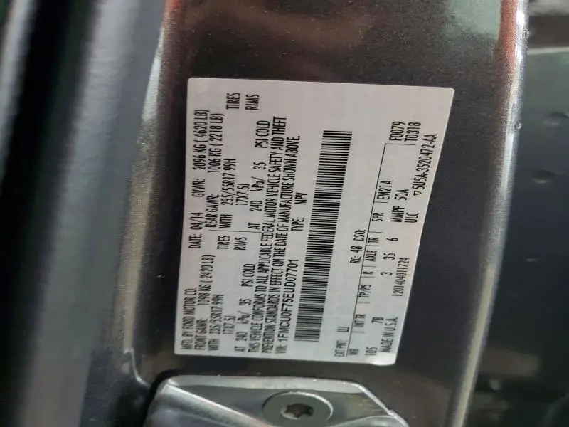 2014 FORD ESCAPE S  