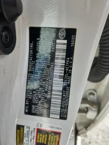 2012 TOYOTA AVALON BASE  