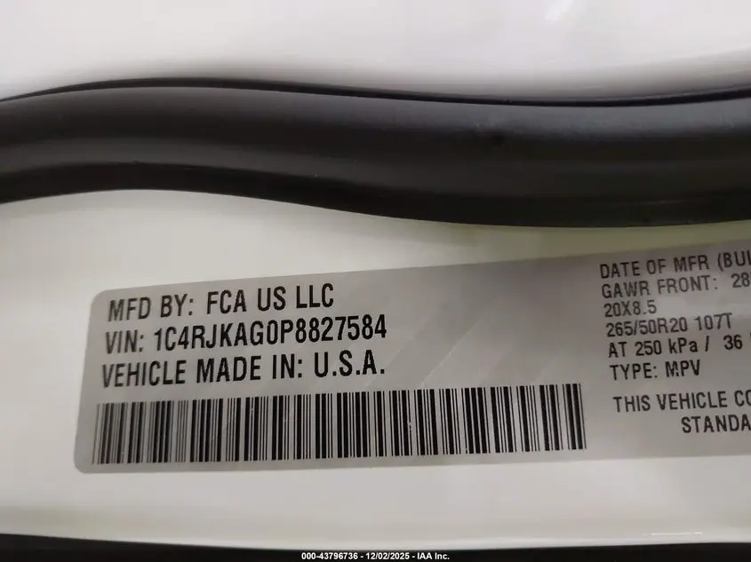 2023 JEEP GRAND CHEROKEE L ALTITUDE 4X4