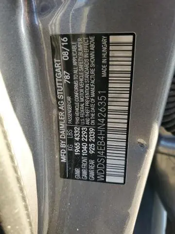 2017 MERCEDES-BENZ CLA 250  