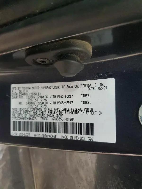 2021 TOYOTA TACOMA DOUBLE CAB  