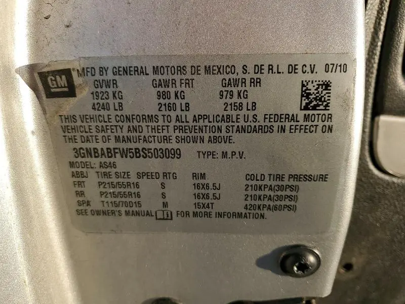 2011 CHEVROLET HHR LT  