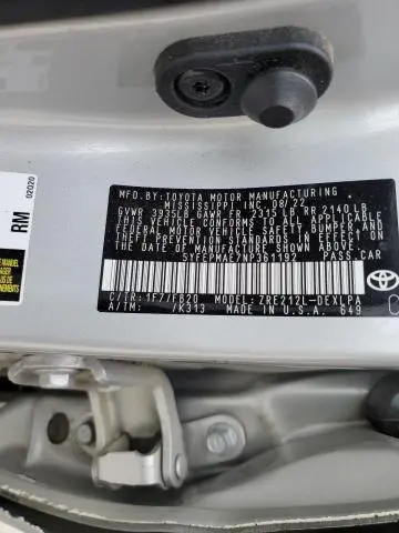 2022 TOYOTA COROLLA LE  