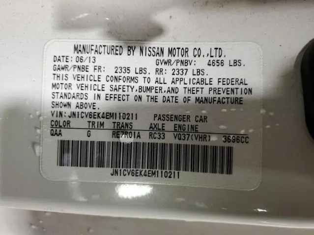 2014 INFINITI Q60 JOURNEY  